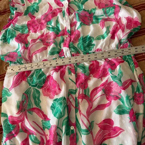 Draper James RSVP sleeveless floral print tiered maxi dress Size XXL - Picture 10 of 12